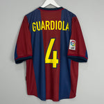 1998/00 BARCELONA GUARDIOLA #4 HOME SHIRT (XL) NIKE