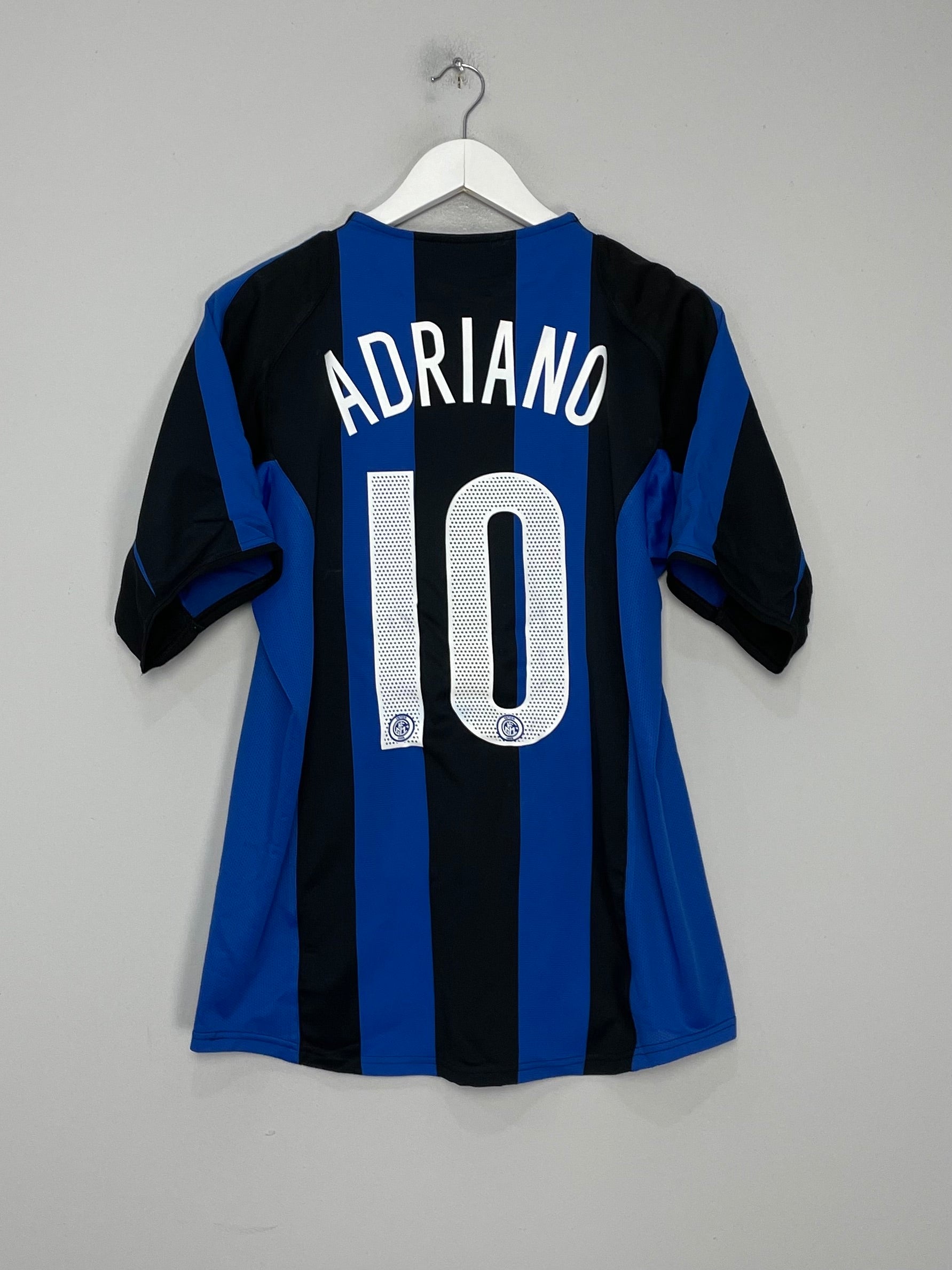 2004/05 INTER MILAN ADRIANO #10 HOME SHIRT (M) NIKE