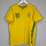 2006 BRAZIL RONALDINHO T-SHIRT (XL) NIKE