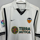 2000/01 VALENCIA AIMAR #22 HOME SHIRT (L) NIKE