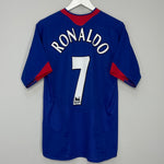 2005/06 MANCHESTER UNITED RONALDO #7 AWAY SHIRT (M) NIKE#