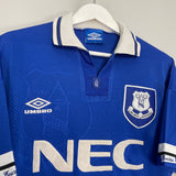 1993/95 EVERTON HOME SHIRT (L) UMBRO