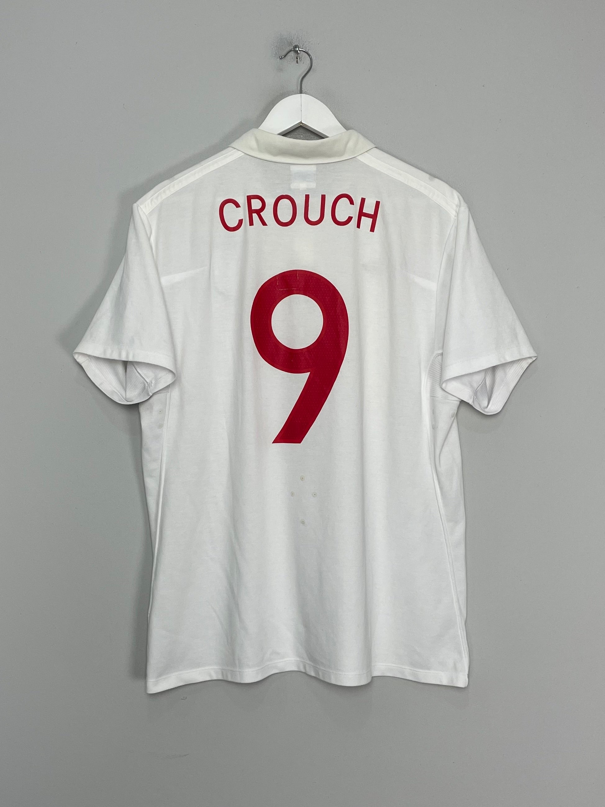 2009/10 ENGLAND CROUCH #9 HOME SHIRT (XL) UMBRO