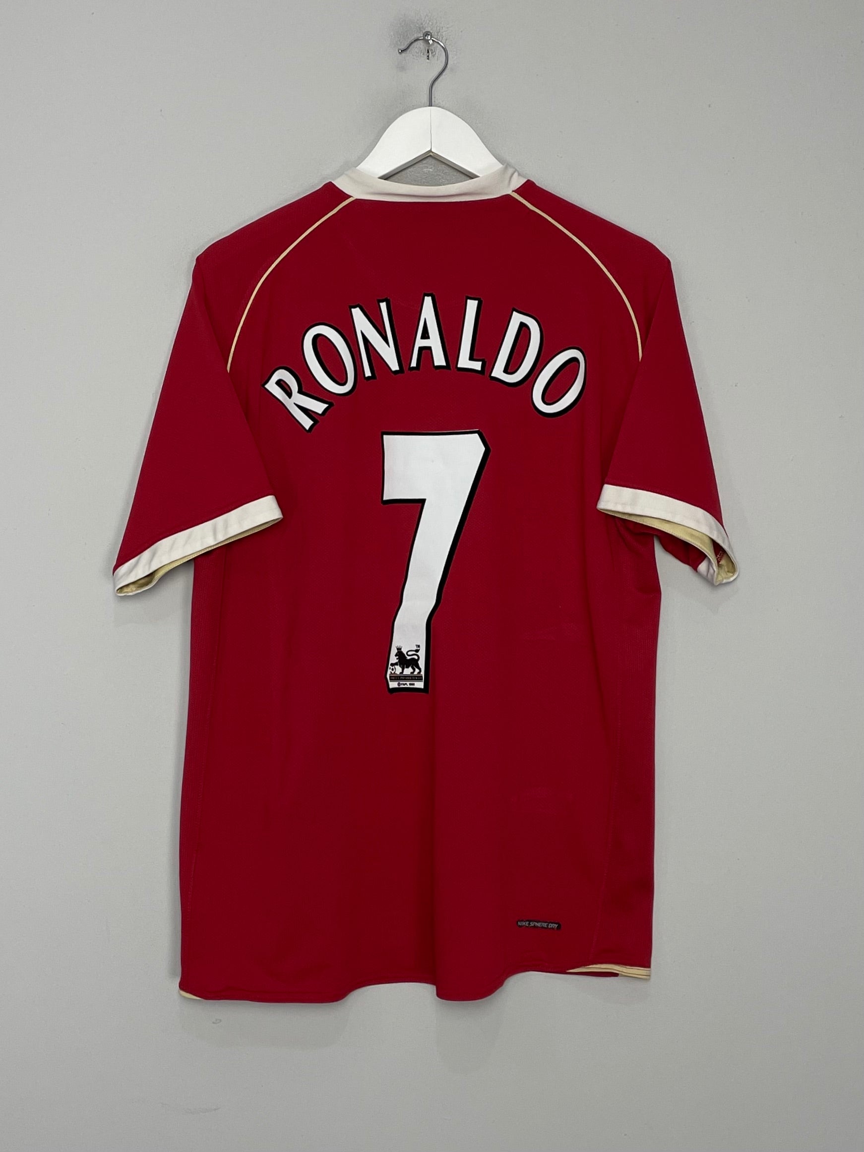 2006/07 MANCHESTER UNITED RONALDO #7 HOME SHIRT (M) NIKE