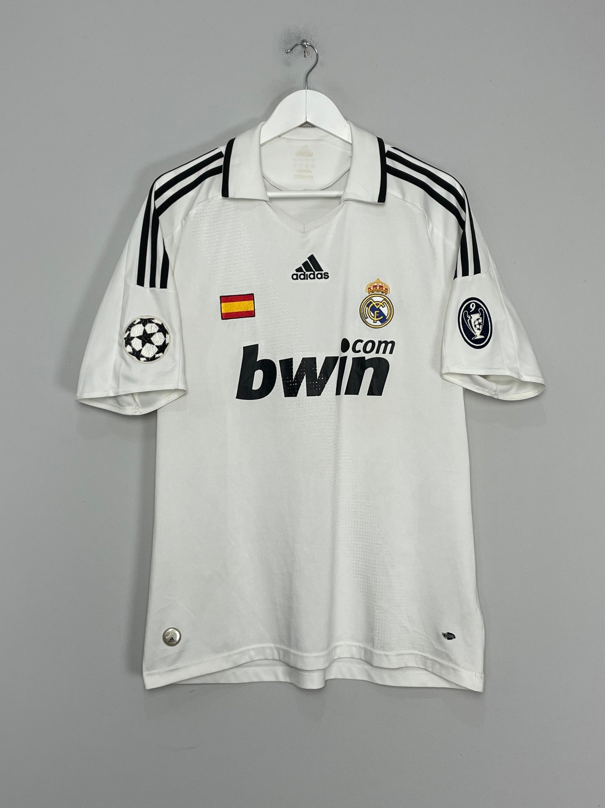 2008/09 REAL MADRID HOME SHIRT (L) ADIDAS