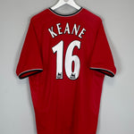 2000/02 MANCHESTER UNITED KEANE #16 HOME SHIRT (XL) UMBRO