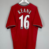 2000/02 MANCHESTER UNITED KEANE #16 HOME SHIRT (XL) UMBRO