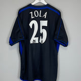 2002/04 CHELSEA ZOLA #25 AWAY SHIRT (XXL) UMBRO