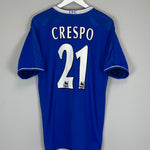 2003/04 CHELSEA CRESPO #21 HOME SHIRT (L) UMBRO