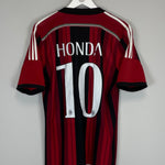 2014/15 AC MILAN HONDA #10 HOME SHIRT (M) ADIDAS