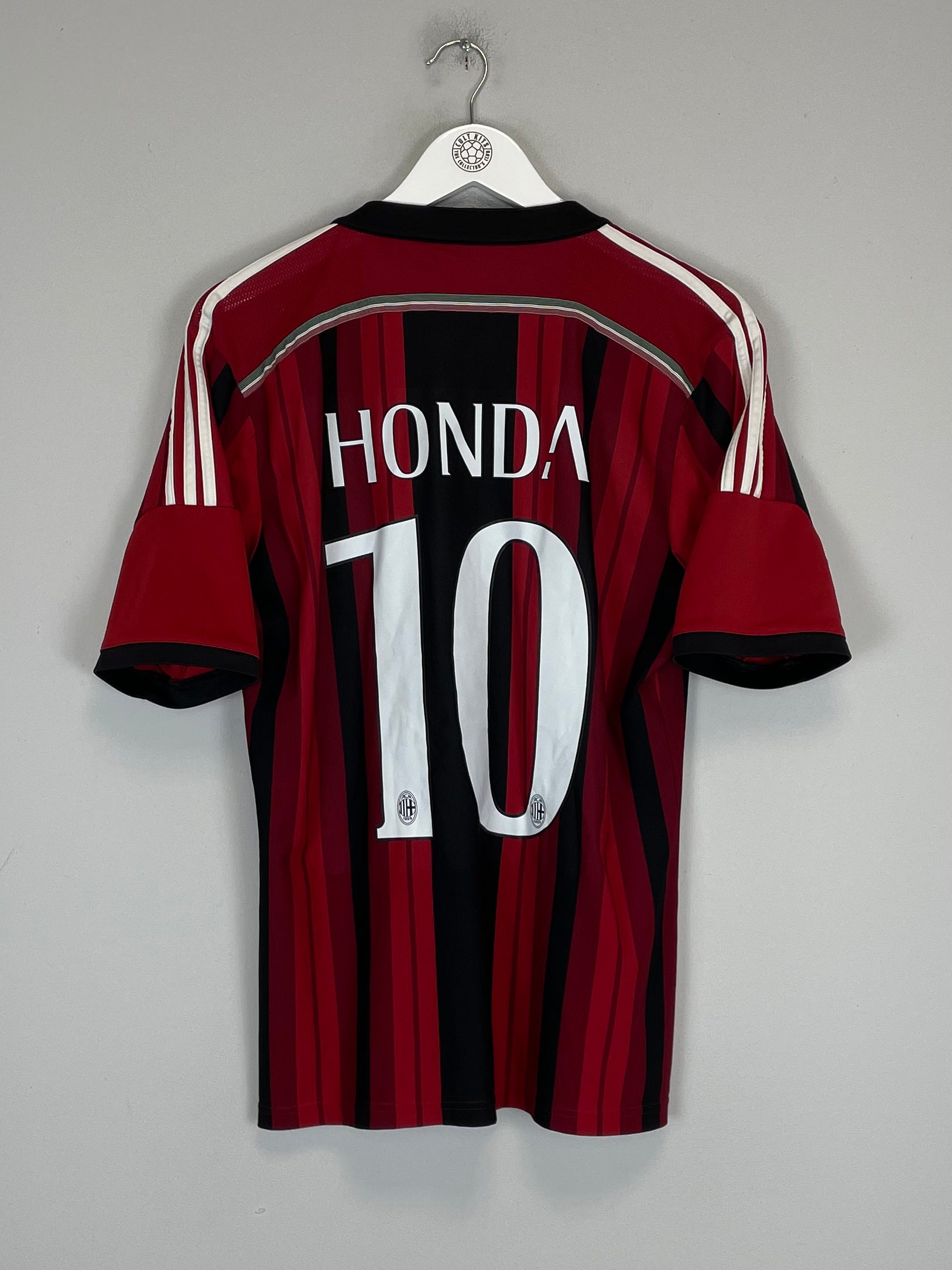 2014/15 AC MILAN HONDA #10 HOME SHIRT (M) ADIDAS