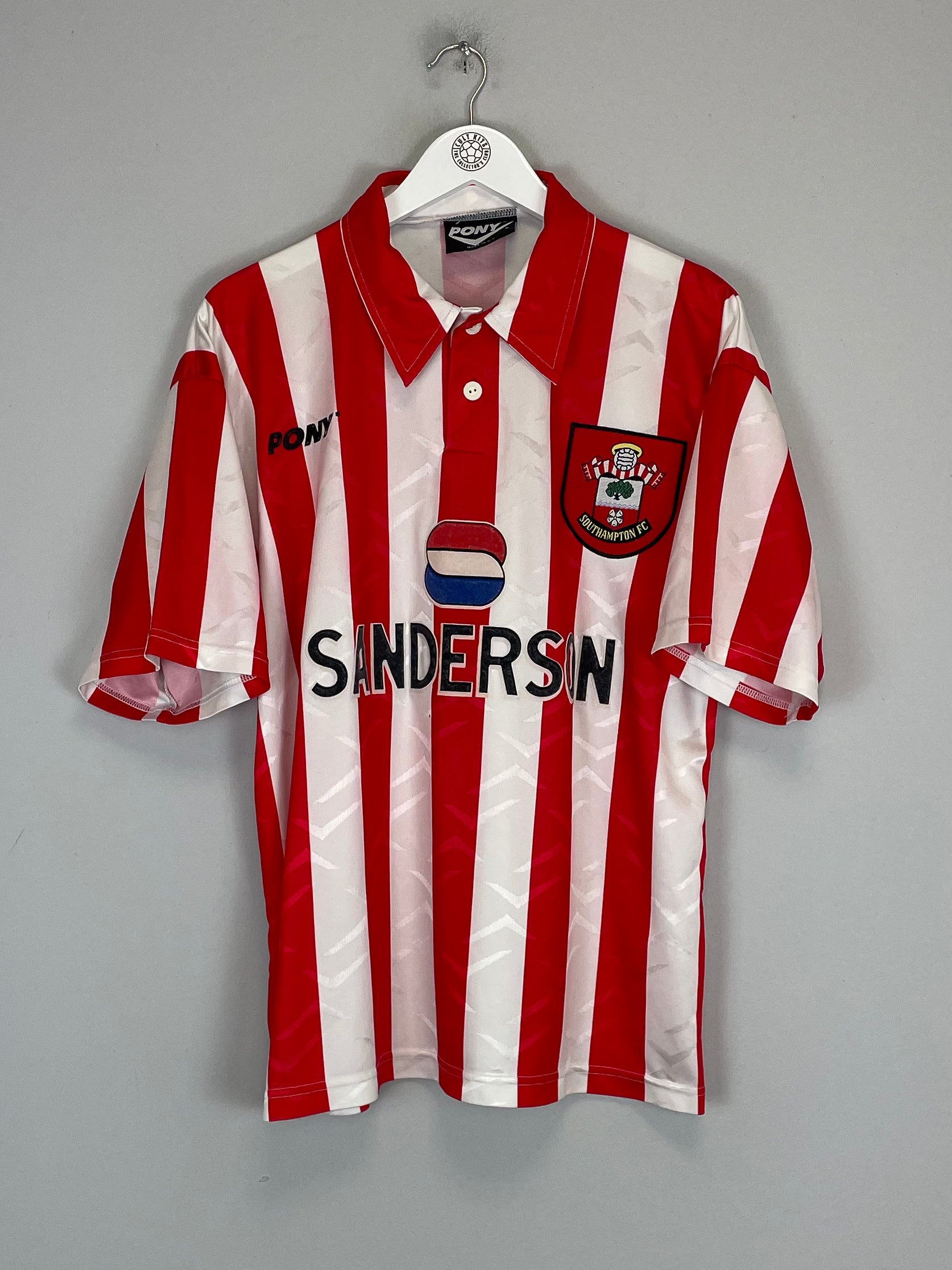 1995/97 SOUTHAMPTON HOME SHIRT (L) PONY