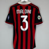 2009/10 AC MILAN MALDINI #3 *TRIBUTE* HOME SHIRT (S) ADIDAS