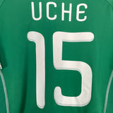 2010/11 NIGERIA UCHE #15 HOME SHIRT (M) ADIDAS