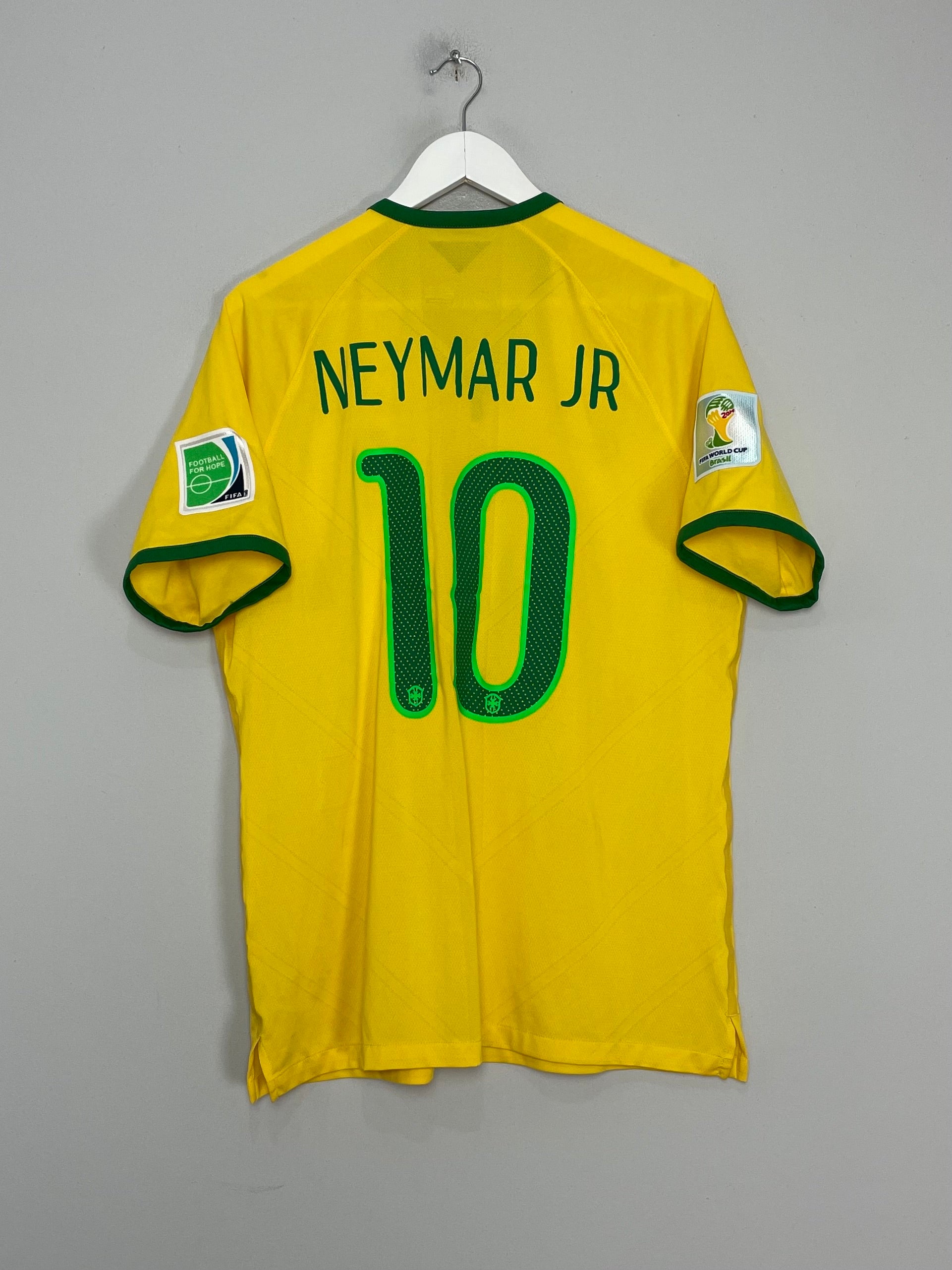 2014/15 BRAZIL NEYMAR JR #10 *PLAYER ISSUE* HOME SHIRT (XL) NIKE