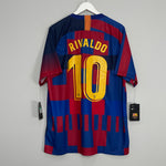 Image of the Barcelona Rivaldo shirt from the 2021/22 season