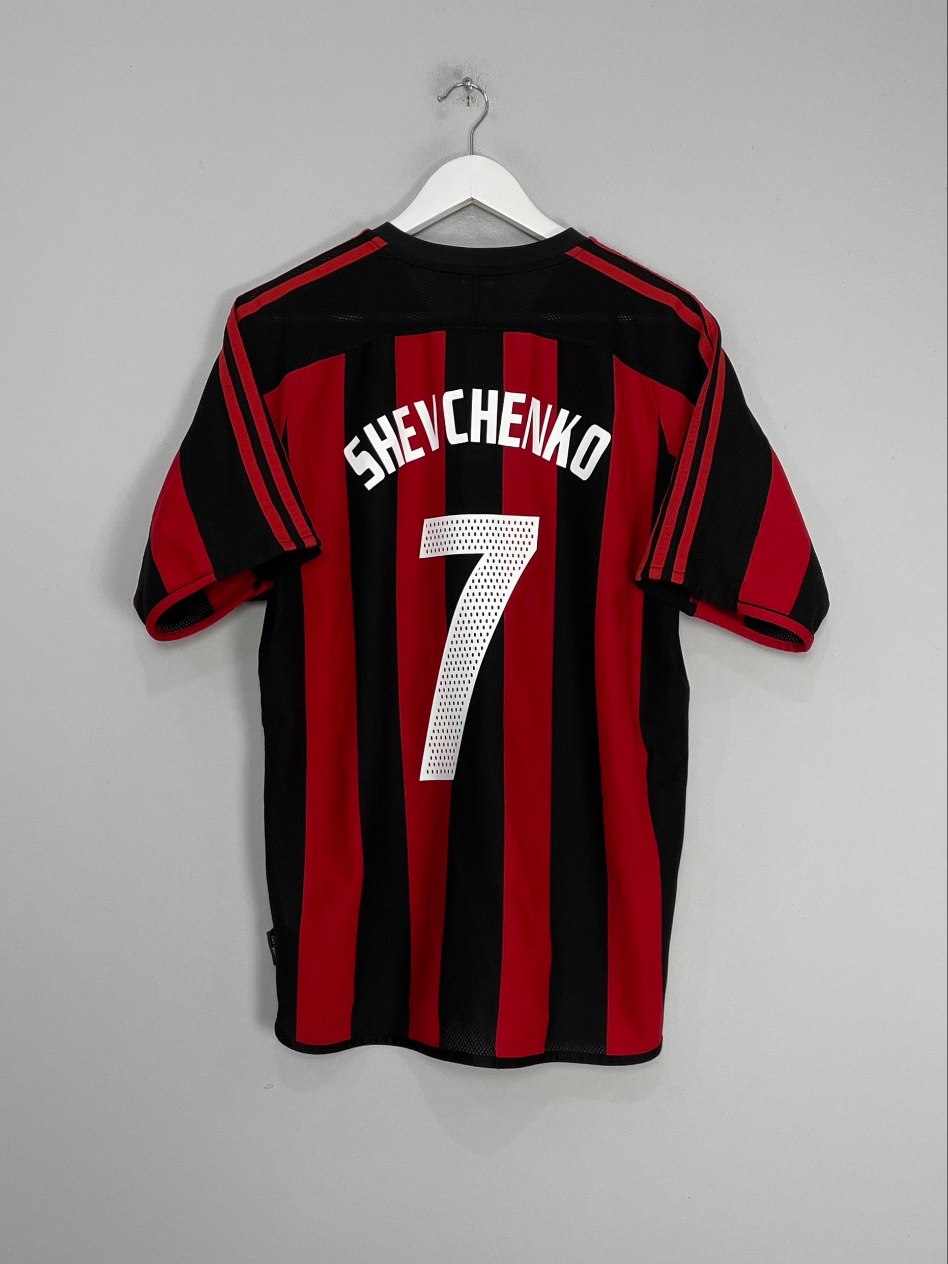 2003/04 AC MILAN SHEVCHENKO #7 HOME SHIRT (M) ADIDAS