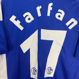 2008/10 SCHALKE FARFAN #17 HOME SHIRT (M) ADIDAS