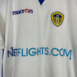 2008/09 LEEDS UNITED TRUNDLE #35 HOME SHIRT (M) MACRON