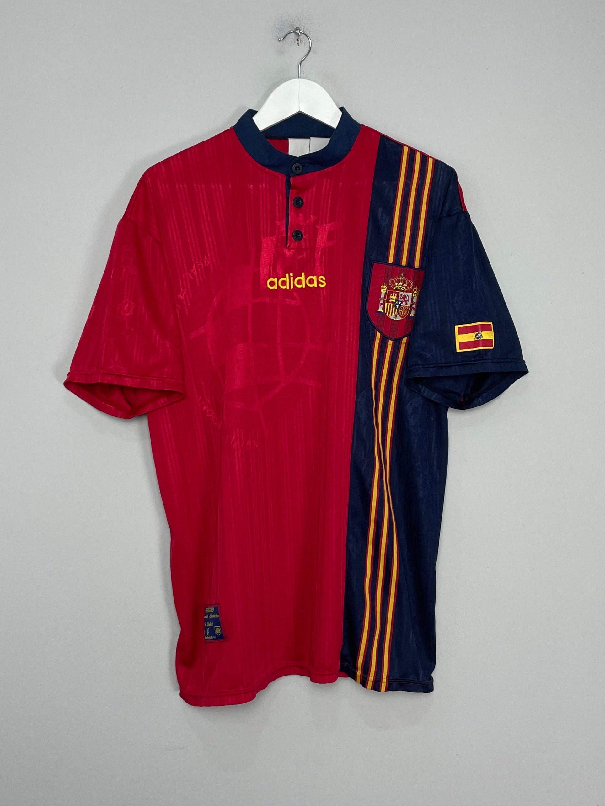 1996/98 SPAIN HOME SHIRT (M) ADIDAS