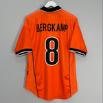 1998/00 NETHERLANDS BERGKAMP #8 HOME SHIRT (M) NIKE