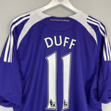 2008/09 NEWCASTLE UNITED DUFF #11 AWAY SHIRT (XL) ADIDAS