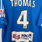 2006/07 KANSAS CITY WIZARDS THOMAS #4 *MATCH ISSUED + SIGNED* HOME SHIRT (XL) ADIDAS