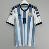 2014/15 ARGENTINA MESSI #10 HOME SHIRT (M) ADIDAS