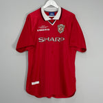 1999/00 MANCHESTER UNITED HOME SHIRT (XL) UMBRO