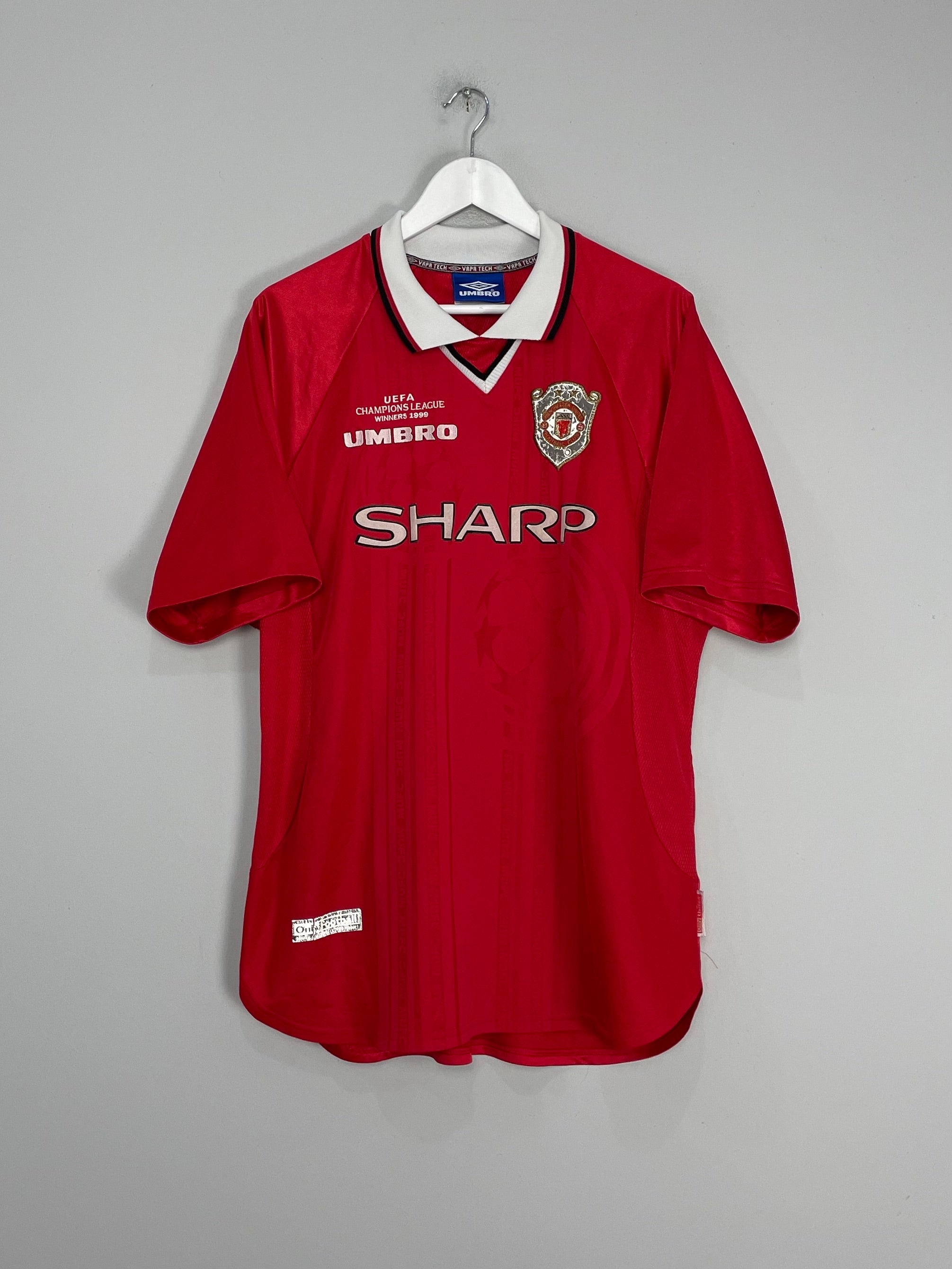 1999/00 MANCHESTER UNITED HOME SHIRT (XL) UMBRO