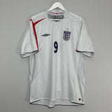 2005/07 ENGLAND ROONEY #9 HOME SHIRT (XXL) UMBRO