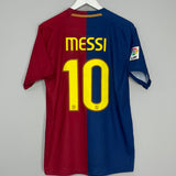 2008/09 BARCELONA MESSI #10 HOME SHIRT (M) NIKE