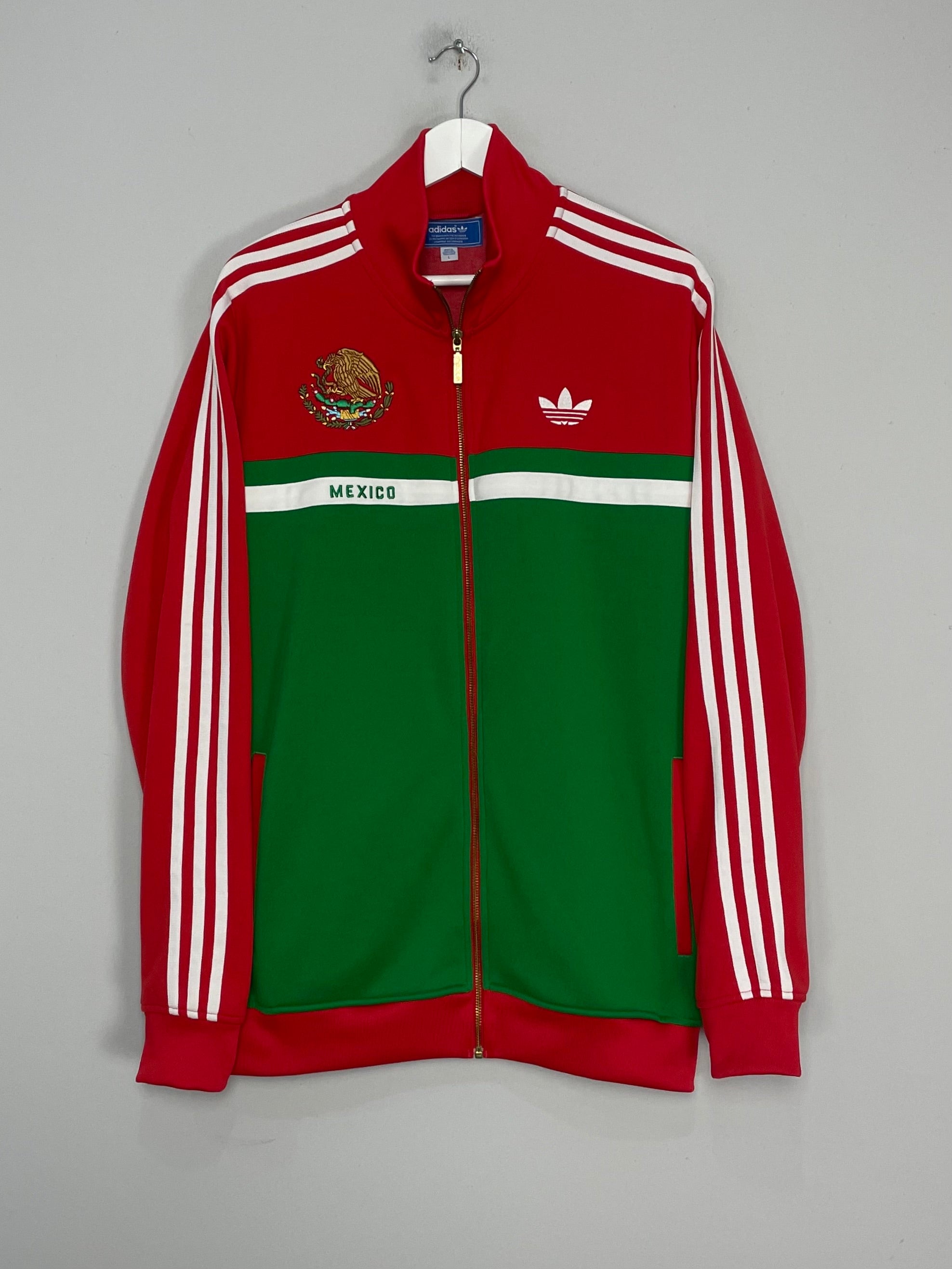 1990/91 MEXICO ADIDAS ORIGINALS TRACKSUIT TOP (L) ADIDAS