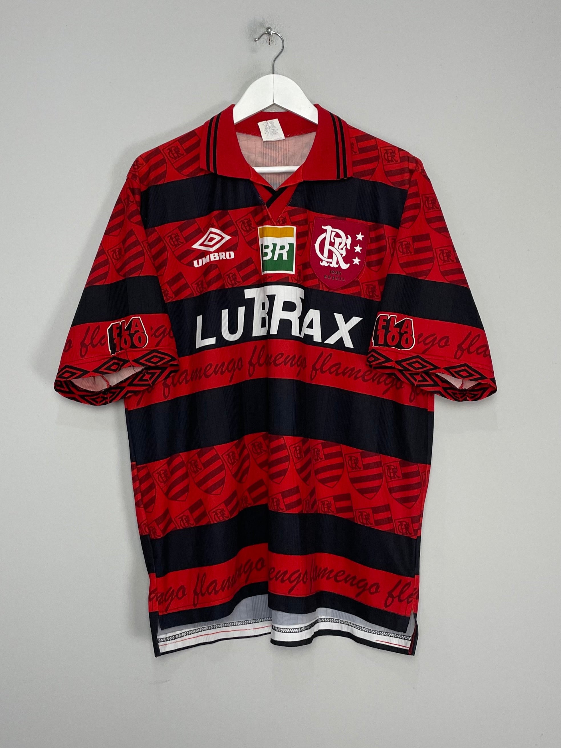 1995/96 FLAMENGO *CENTENARY* HOME SHIRT (XL) UMBRO