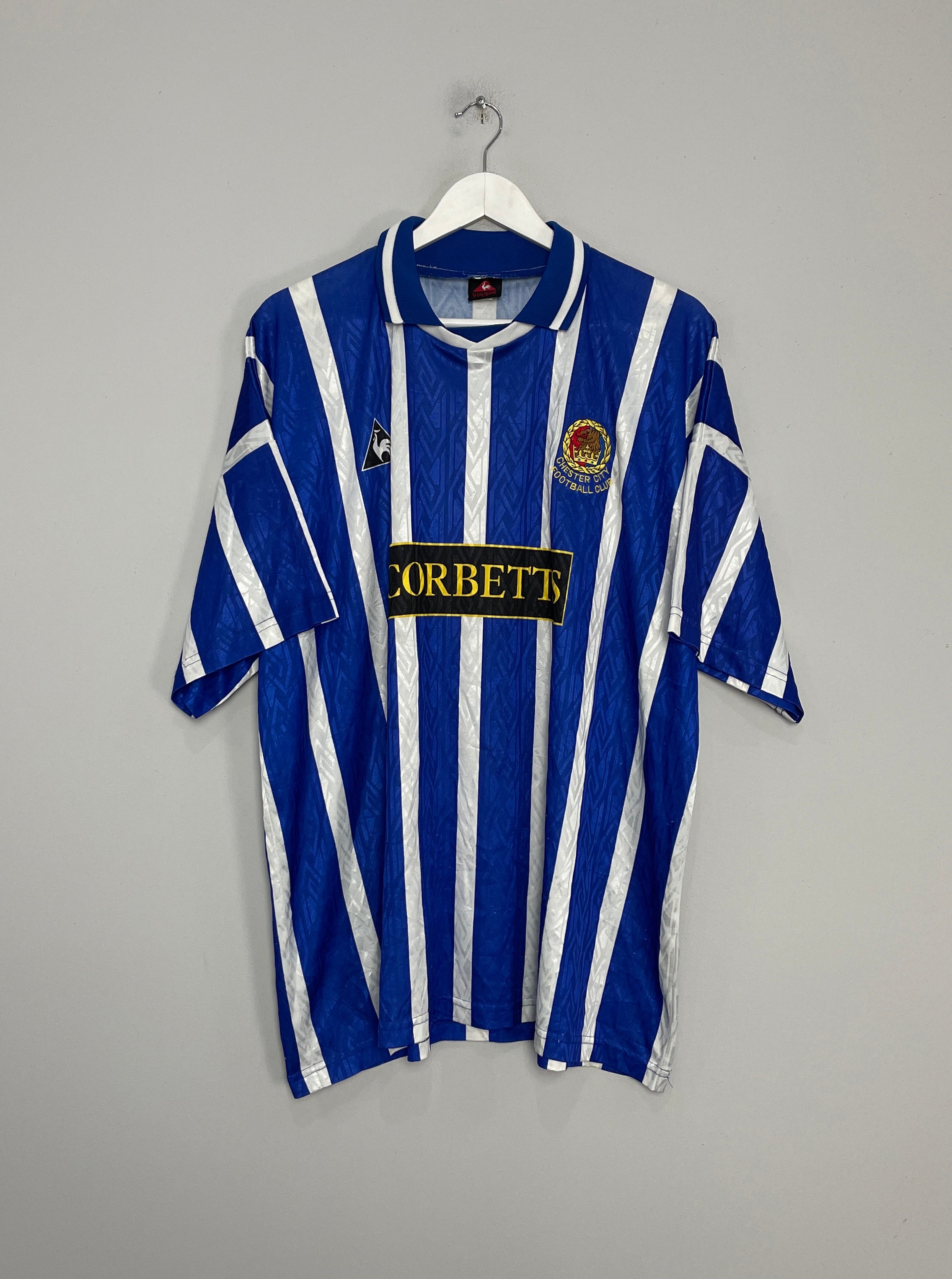 1995/96 CHESTER CITY HOME SHIRT (XL) LE COQ