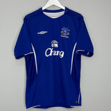 2005/06 EVERTON FERGUSON #9 HOME SHIRT (L) UMBRO