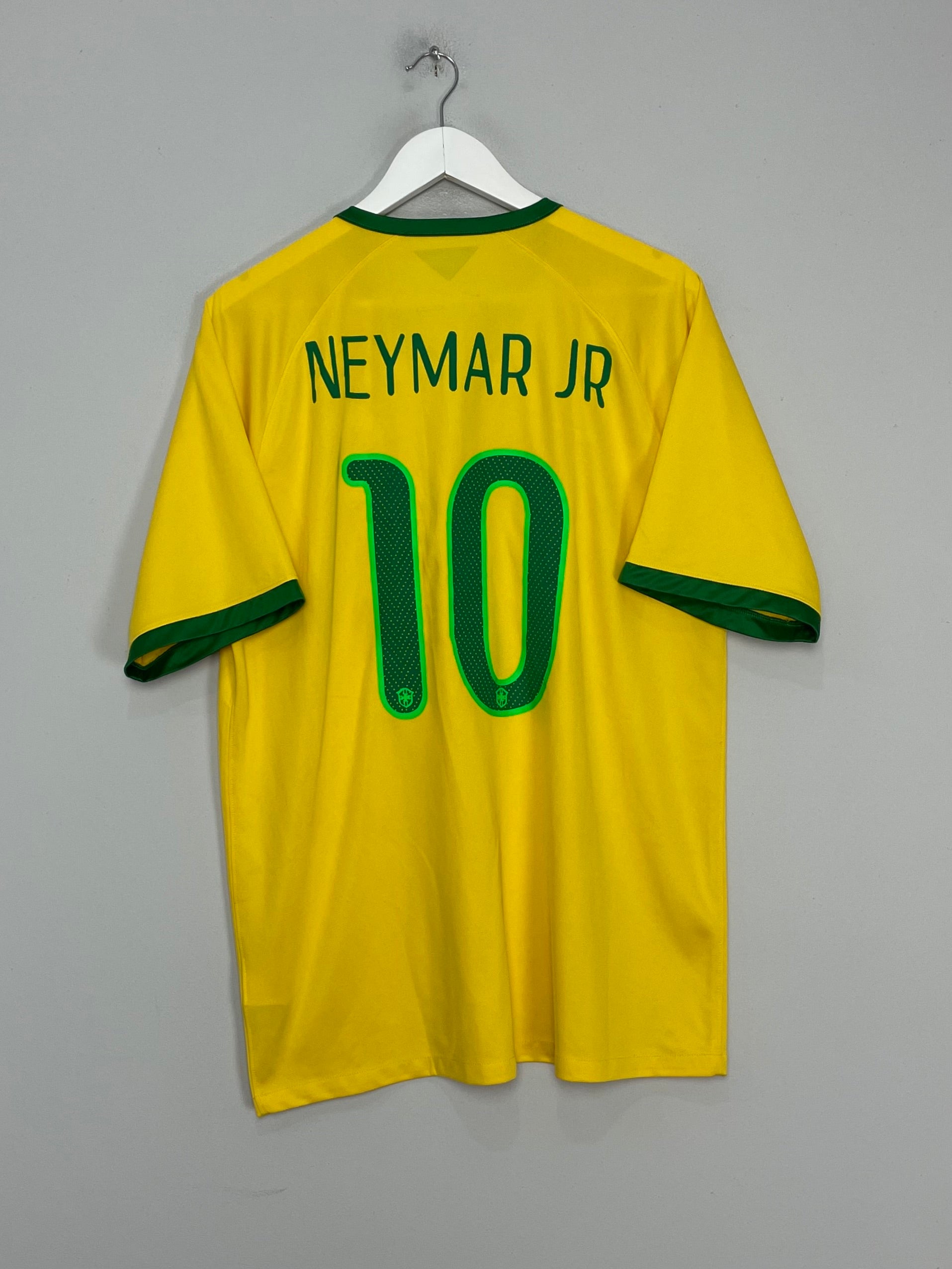 2014/15 BRAZIL NEYMAR JR #10 HOME SHIRT (XL) NIKE