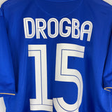 2005/06 CHELSEA DROGBA #15 *CENTENARY* HOME SHIRT (XXL) UMBRO