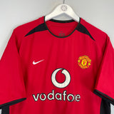 2002/04 MANCHESTER UNITED KEANE #16 HOME SHIRT (M) NIKE