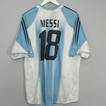 2004/06 ARGENTINA MESSI #18 HOME SHIRT (XL) ADIDAS