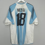 2004/06 ARGENTINA MESSI #18 HOME SHIRT (XL) ADIDAS