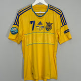 2011/13 UKRAINE SHEVCHENKO #7 HOME SHIRT (L) ADIDAS