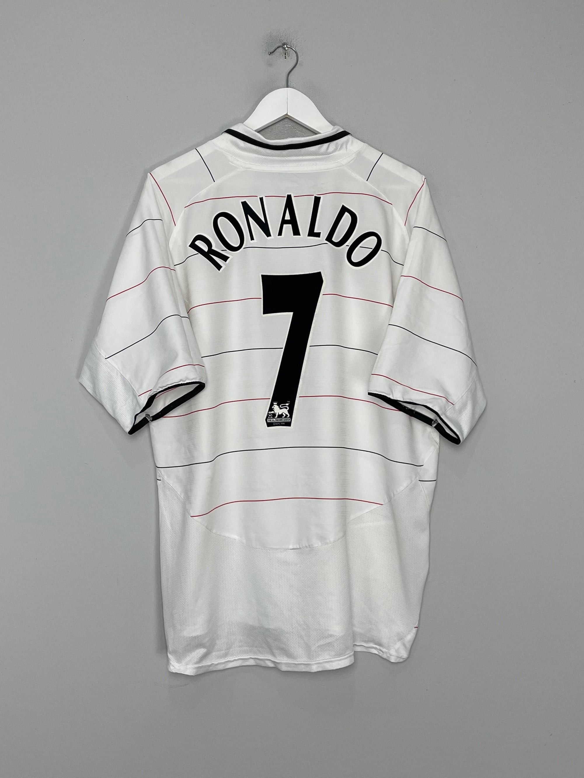 2003/05 MANCHESTER UNITED RONALDO #7 THIRD SHIRT (XL) NIKE