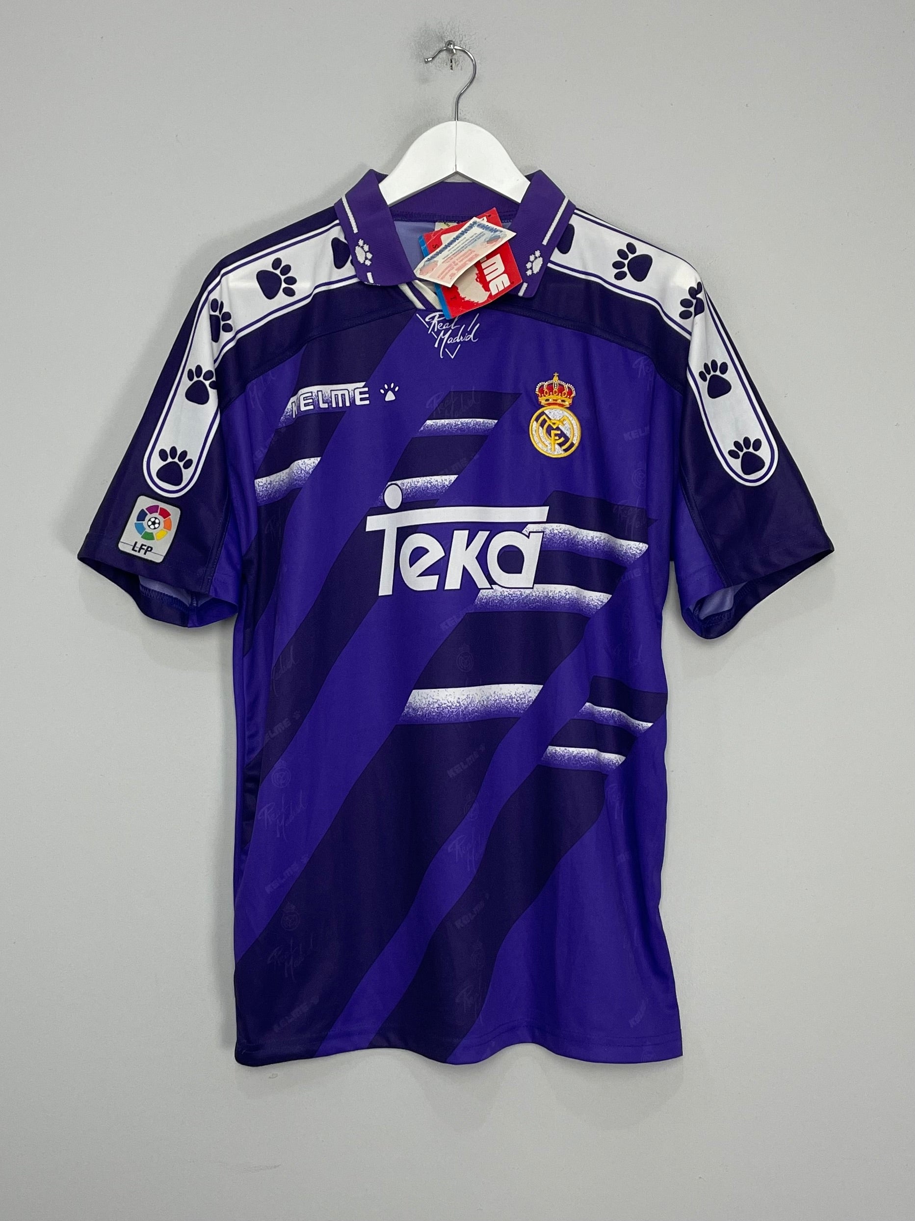 1994/96 REAL MADRID *BNWT* AWAY SHIRT (M) KELME