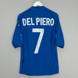 2002 ITALY DEL PIERO #7 HOME SHIRT (M) KAPPA