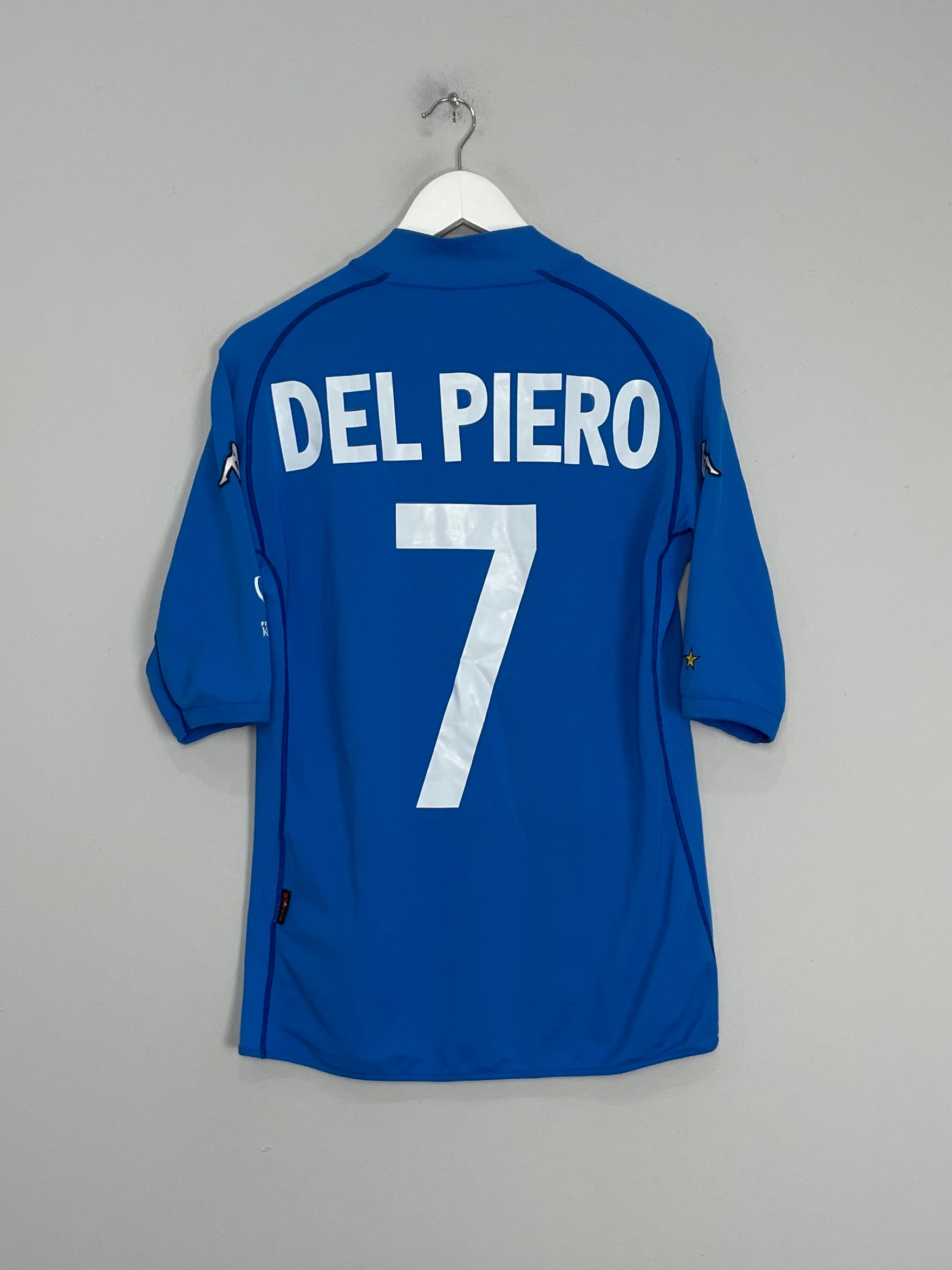 2002 ITALY DEL PIERO #7 HOME SHIRT (M) KAPPA