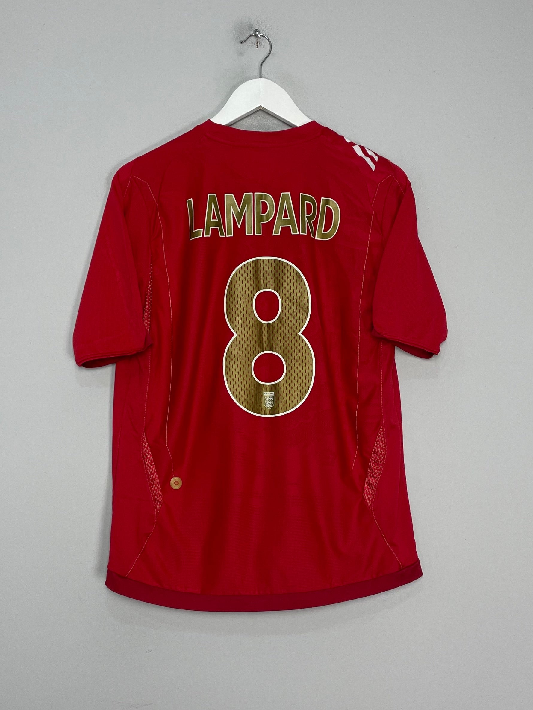 2006/08 ENGLAND LAMPARD #8 AWAY SHIRT (M) UMBRO