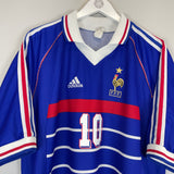 1998/00 FRANCE ZIDANE #10 HOME SHIRT (XL) ADIDAS