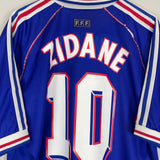 1998/00 FRANCE ZIDANE #10 HOME SHIRT (XL) ADIDAS