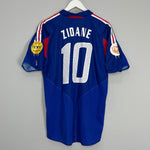 2004/06 FRANCE ZIDANE #10 HOME SHIRT (M) ADIDAS